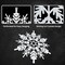 Large Snowflakes Set of 5 White Glittered Snowflakes 12In Plastic Christmas Decorative Hanging Ornaments Window Decor Winter Outdoor Decorations